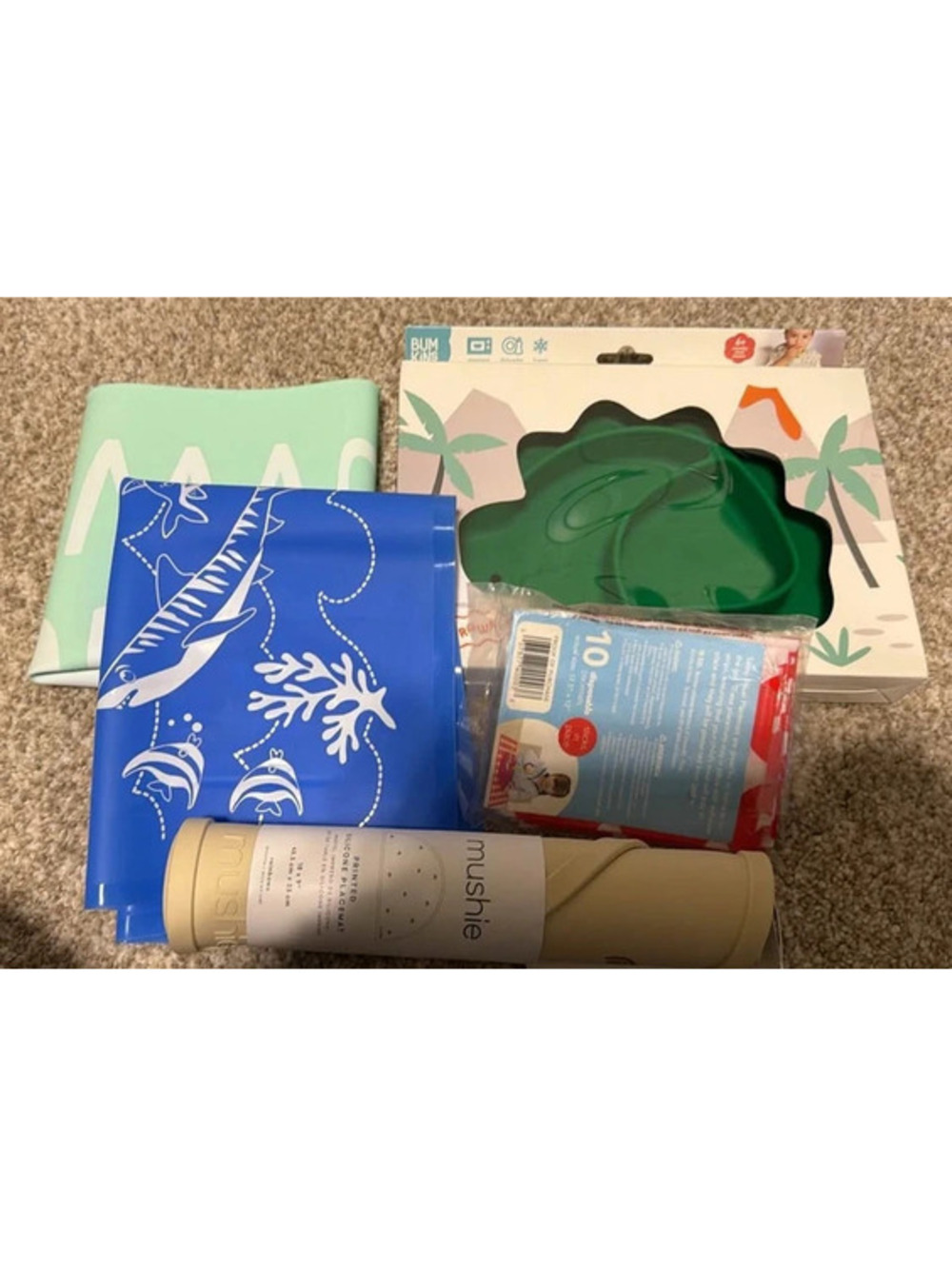 Bumkins and Mushie Baby Placemat Bundle
